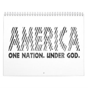 america, one nation under god , american T-Shirt Calendar