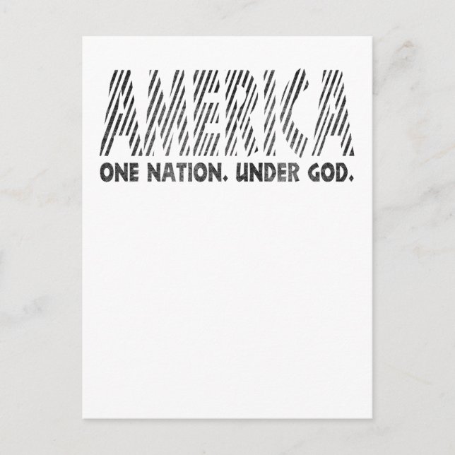 america, one nation under god , american T-Shirt Postcard (Front)