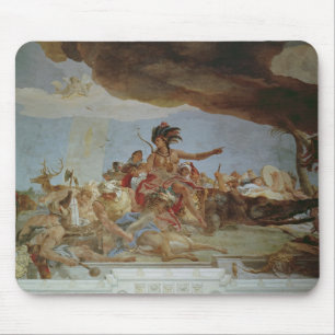 America, one of the Four Continents Mouse Mat