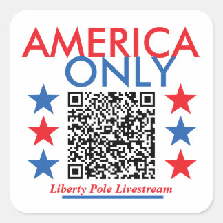 America Only - Version 01 Square Sticker