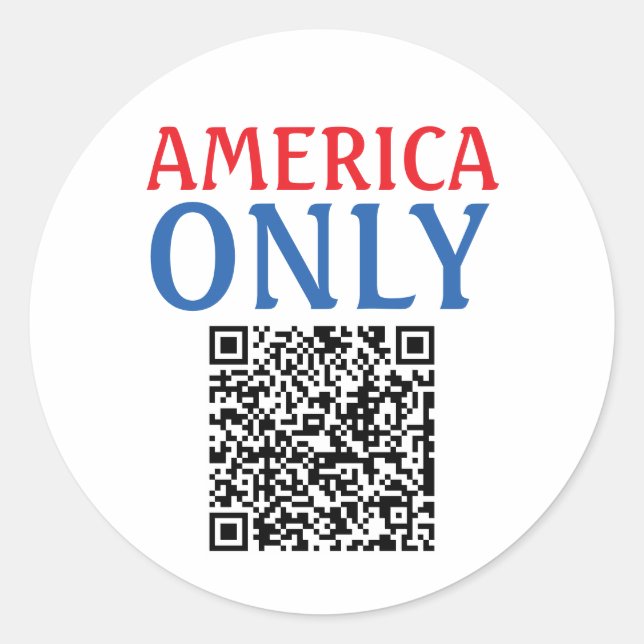 America Only - Version 02 Classic Round Sticker (Front)
