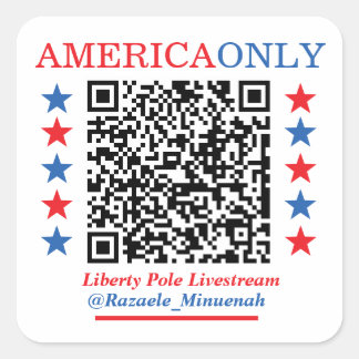 America Only - Version 04 Square Sticker