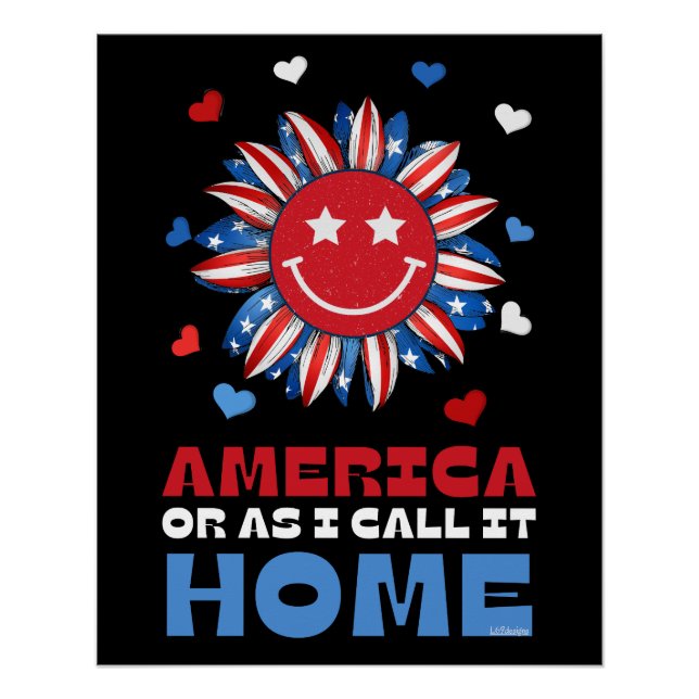 AMERICA, OR AS I CALL IT, HOME POSTER (Front)