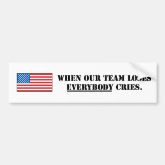 America - Our Team Bumper Sticker