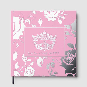 America Pageant Crown Foil Roses Scrapbook Guest Book