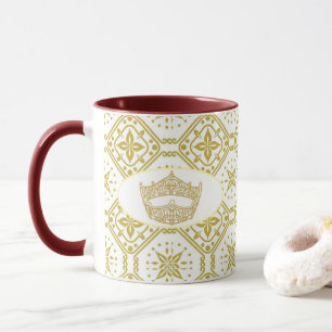 America Pageant Crown Royal Print Two tone Mug