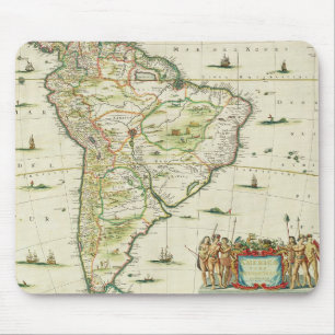 America Pars Meridionalis, page 93 of 'Atlas Minor Mouse Mat