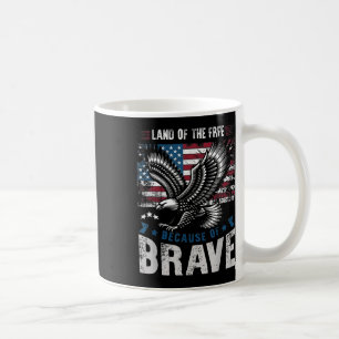 America Patriotic Eagle Land Of The Free Because O Coffee Mug
