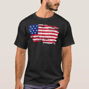 America Patriotic Flag Happy 4th Of July Usa Indep T-Shirt