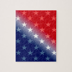 america patriotic red white blue jigsaw puzzle