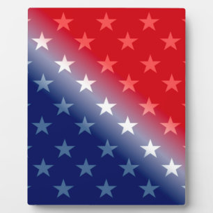 america patriotic red white blue plaque