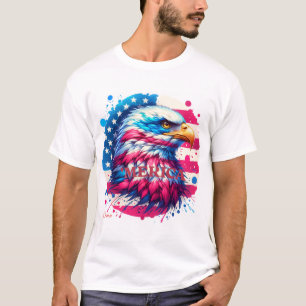 America – Patriotic USA Design for 4th of July, Ve T-Shirt
