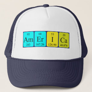 America periodic table name hat