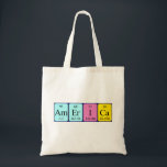 America periodic table name tote bag<br><div class="desc">America spelled out as Am Er I Ca (Americium Erbium Iodine Calcium) on a bag for the scientist in you.</div>