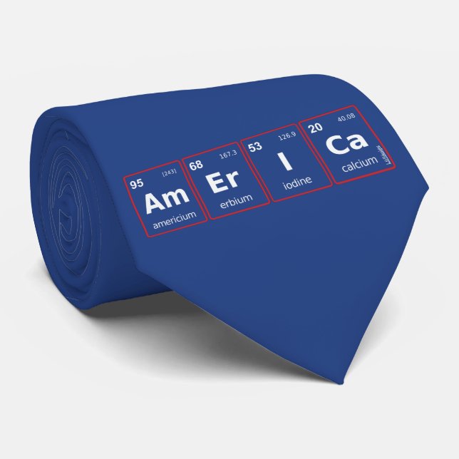 AMERICA periodic table                             Tie (Rolled)