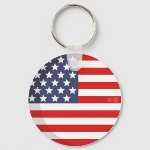 AMERICA PRIDE FLAG KEY RING