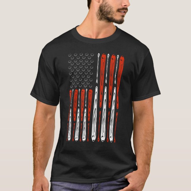 America Pride Flag Patriotic Independence Day July T-Shirt (Front)