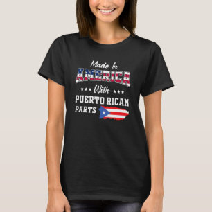 America Puerto Rican Parts Puerto Rico Map Usa Fla T-Shirt