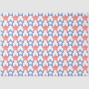 America Red White and Blue Series Design 15 Tissue Paper