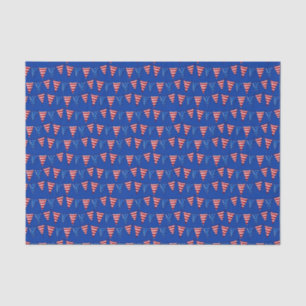 America Red White and Blue Series Design 1 Tissue Paper