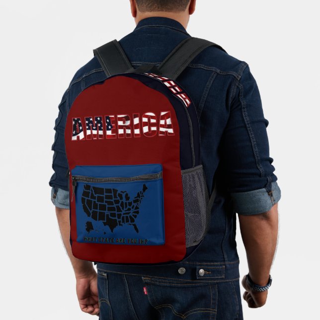America Red White Blue Backpack (Insitu (Model))