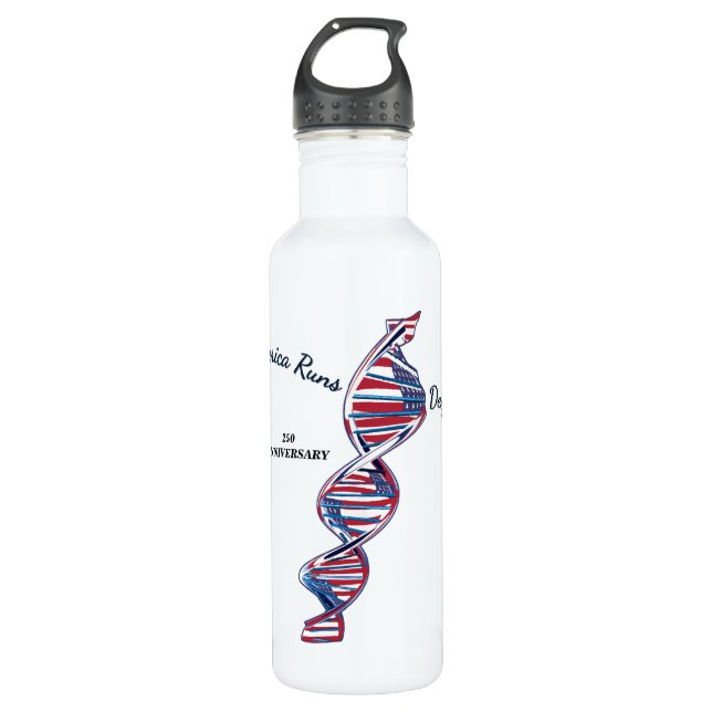 America Runs Deep 710 Ml Water Bottle (Front)