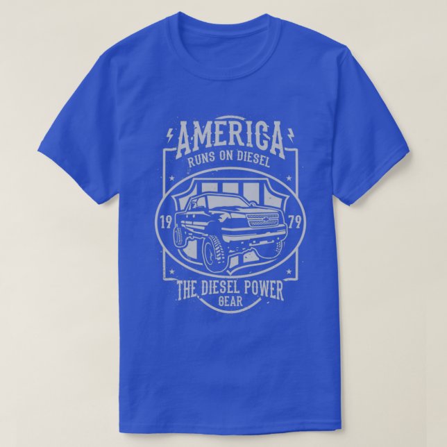 America Runs on Diesel T-Shirt (Design Front)