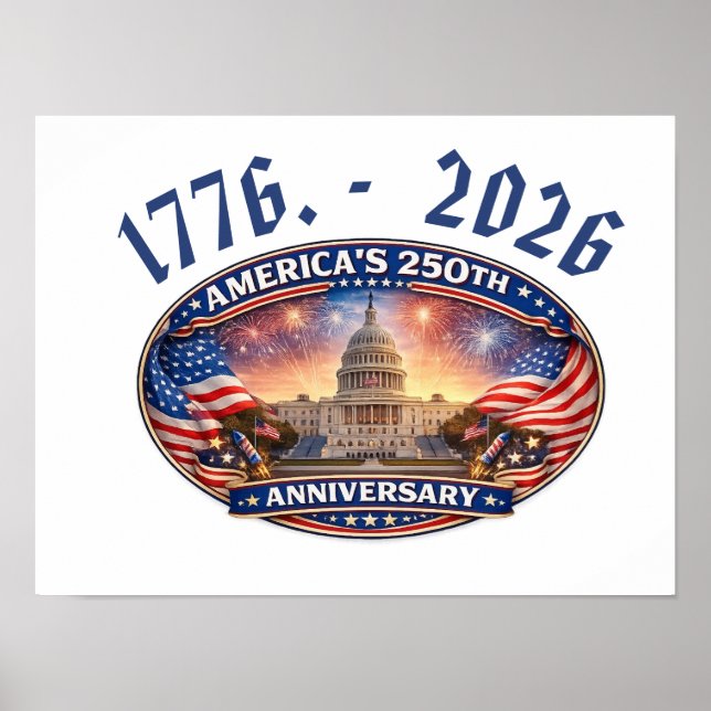 America’s 250 anniversary  poster (Front)