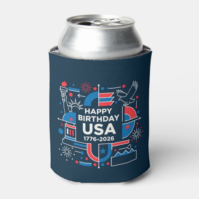 America’s 250th anniversary can cooler (Can Front)