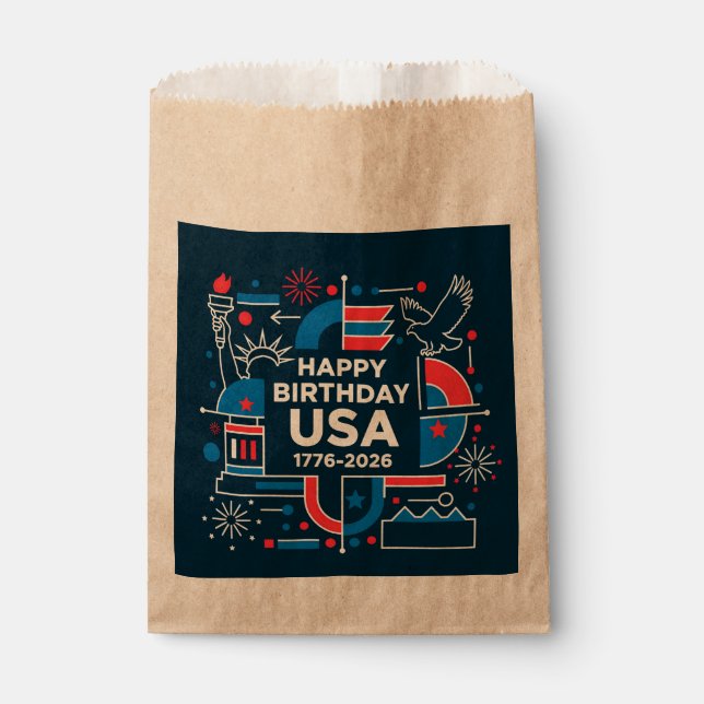America’s 250th anniversary favour bags (Front)