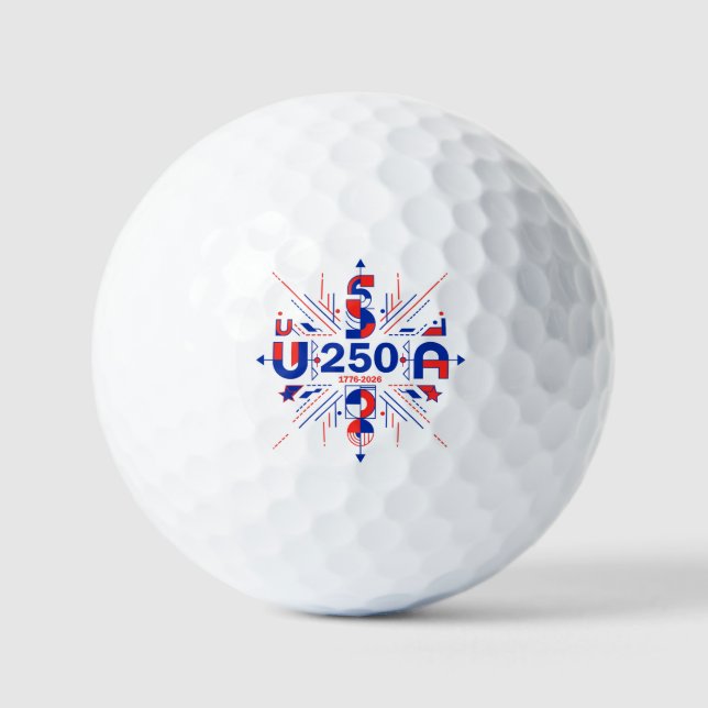 America’s 250th anniversary golf balls (Front)