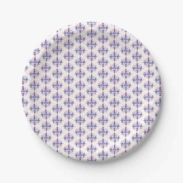 America’s 250th anniversary paper plate (Front)