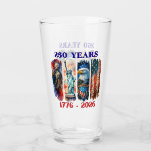 America’s 250th Anniversary Patriotic Glass