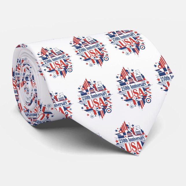 America’s 250th anniversary tie (Rolled)