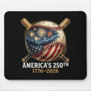 America’s 250th baseball american flag patriotic mouse mat