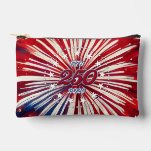America’s 250th Birthday 1776-2026 RWB Fireworks Accessory Pouch