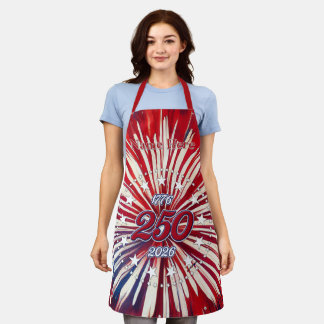 America’s 250th Birthday 1776-2026 RWB Fireworks Apron