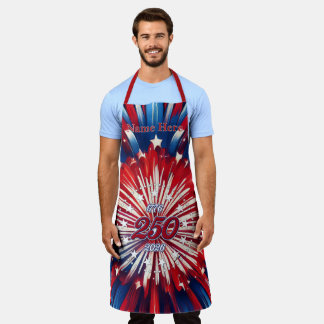 America’s 250th Birthday 1776-2026 RWB Fireworks Apron