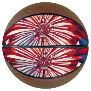 America’s 250th Birthday 1776-2026 RWB Fireworks Basketball