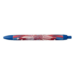 America’s 250th Birthday 1776-2026 RWB Fireworks Black Ink Pen