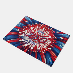 America’s 250th Birthday 1776-2026 RWB Fireworks Doormat