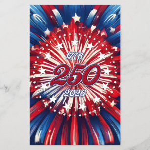 America’s 250th Birthday 1776-2026 RWB Fireworks Flyer