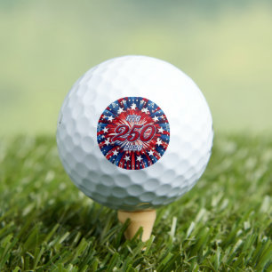 America’s 250th Birthday 1776-2026 RWB Fireworks Golf Balls