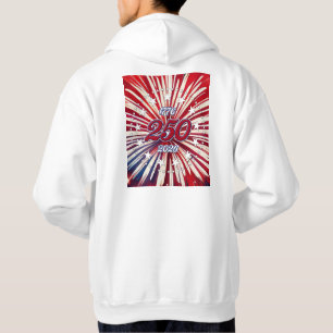 America’s 250th Birthday 1776-2026 RWB Fireworks Hoodie
