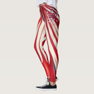 America’s 250th Birthday 1776-2026 RWB Fireworks L Leggings