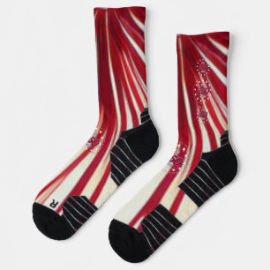 America’s 250th Birthday 1776-2026 RWB Fireworks Socks