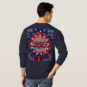 America’s 250th Birthday 1776-2026 RWB Fireworks T-Shirt