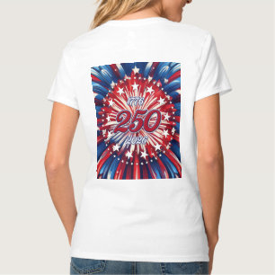 America’s 250th Birthday 1776-2026 RWB Fireworks T T-Shirt