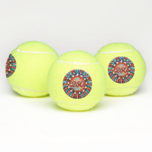 America’s 250th Birthday 1776-2026 RWB Fireworks Tennis Balls
