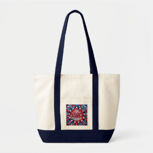 America’s 250th Birthday 1776-2026 RWB Fireworks Tote Bag